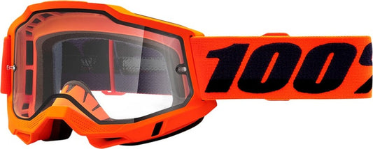 ACCURI 2 ENDURO MOTO GOGGLE ORANGE - CLEAR DUAL LENS