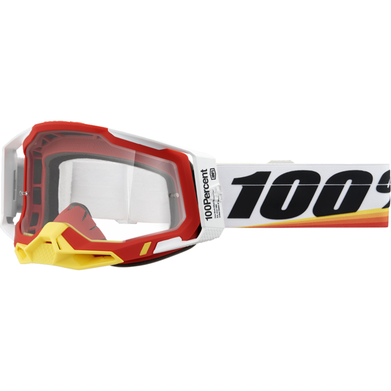 RACECRAFT 2 GOGGLE ARSHAM RED - CLEAR LENS