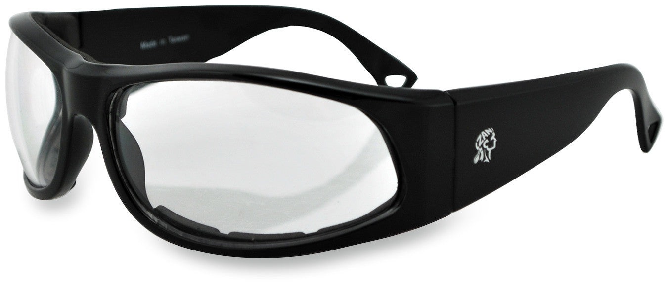 CALIFORNIA SHINY BLK CLEAR LENS FOAM