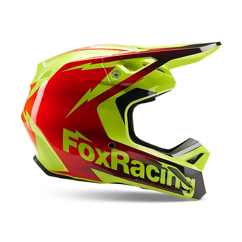 FOX V1 STATK RED/YEL