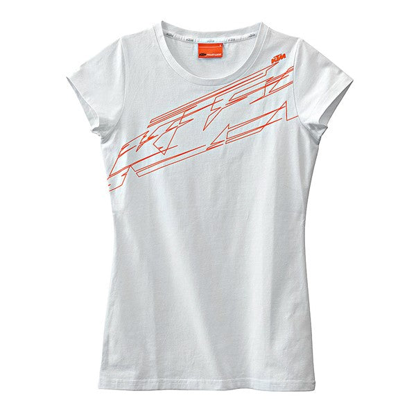 GIRLS LOGO TEE WHITE XL