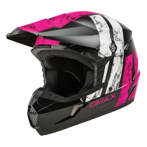 MX46Y DOM BK/PNK/WHT YTH LG