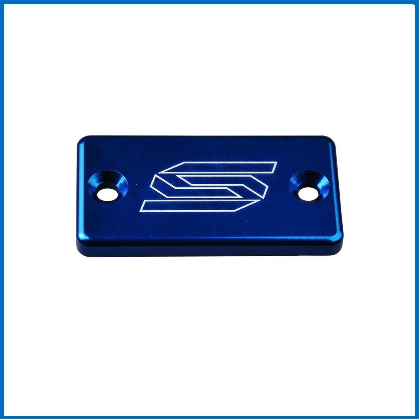 BLUE SCAR FRONT BRAKE RESERVOIR COVER BLUE
