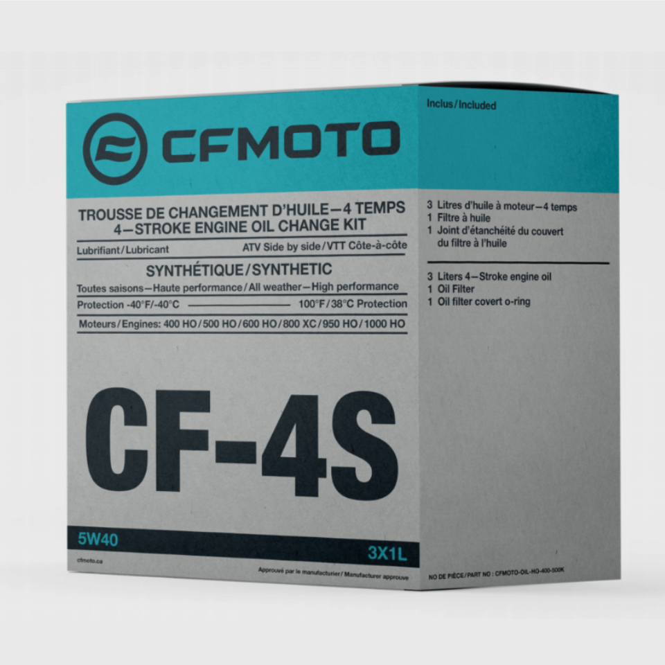 CF MOTO ATV/SSV ENGINE OIL CHANGE KIT 3L