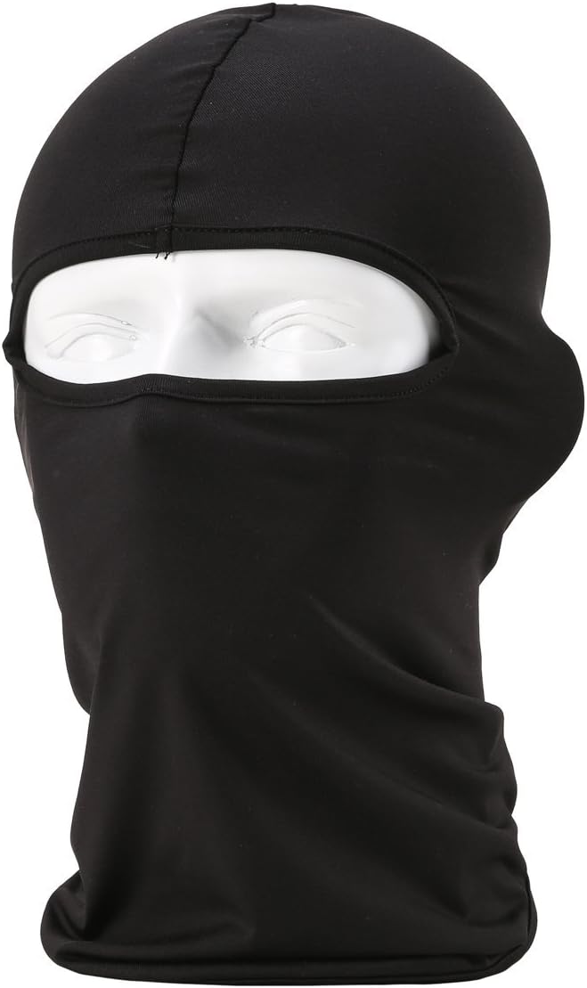 COTTON/NYLON FACE BALACLAVA BLACK