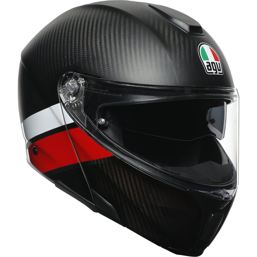 AGV Sport Modular Helmet - Exposed Carbon/Red/White