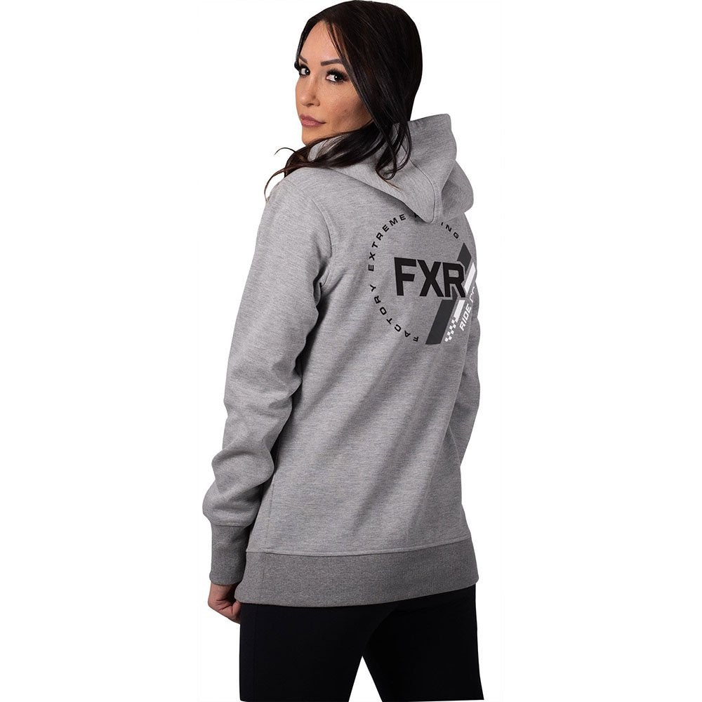 Women's FXR Ride Pullover Hoodie 20 - Gray Heather