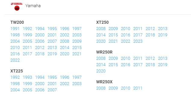 LEVER KIT YAMAHA DRCZETA