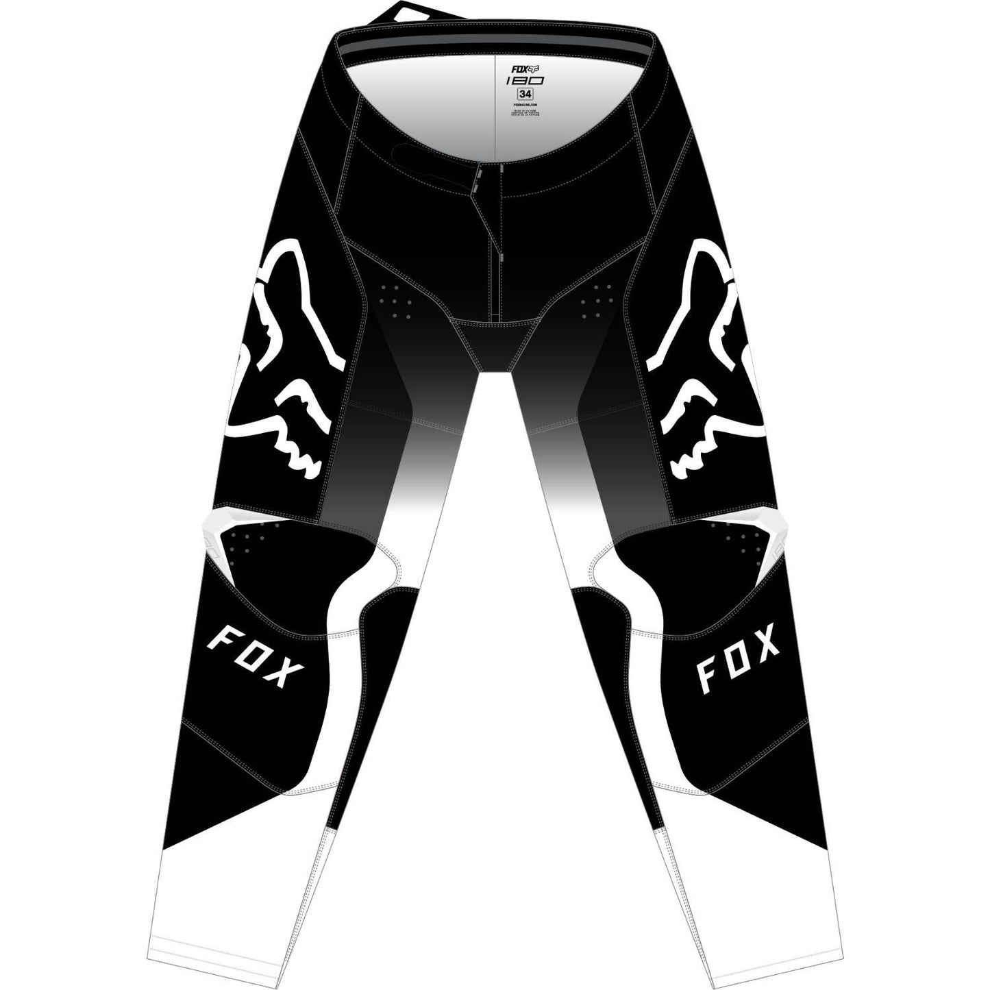 Fox Racing 180 Leed MX Pants - Black/White