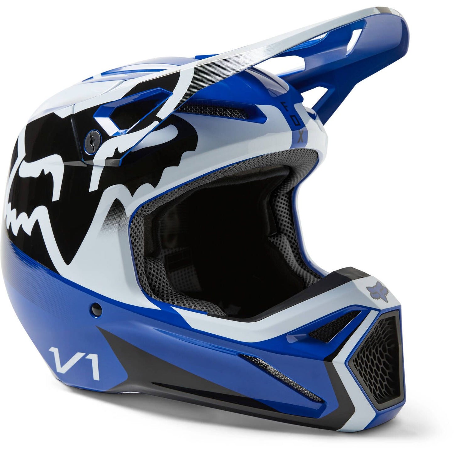 Fox V1 Leed MX Helmet - Blue