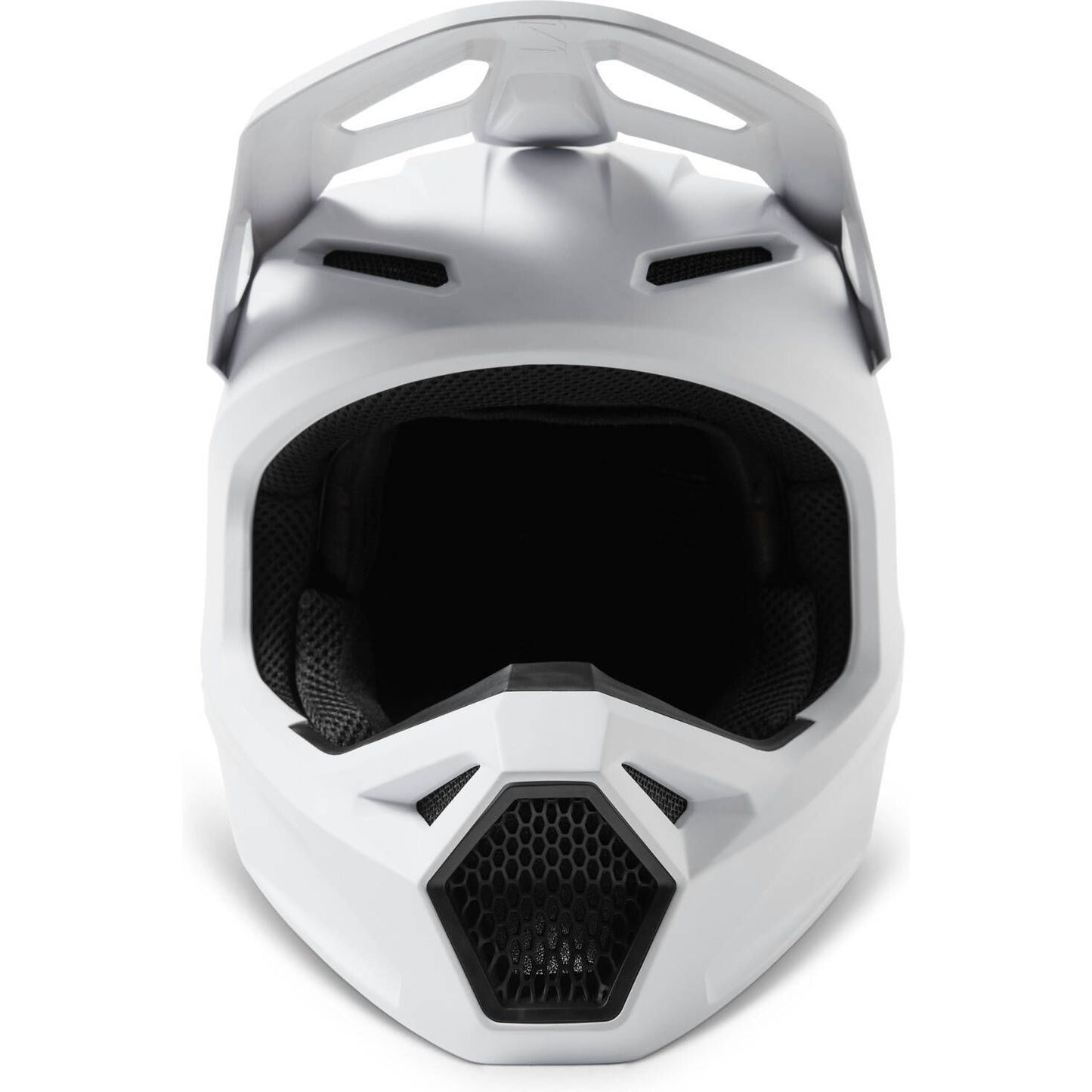 Fox V1 Solid MX Helmet - Matte White