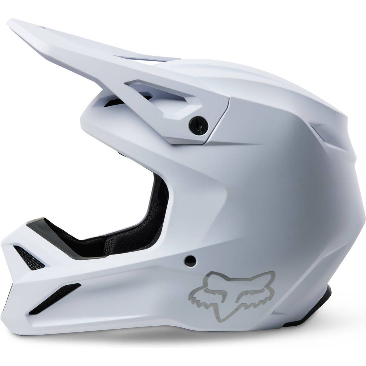 Fox V1 Solid MX Helmet - Matte White