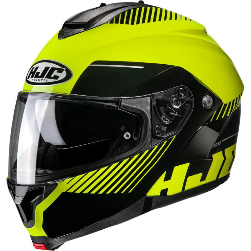 HJC C91 Modular Helmet - Black/Hi-Viz
