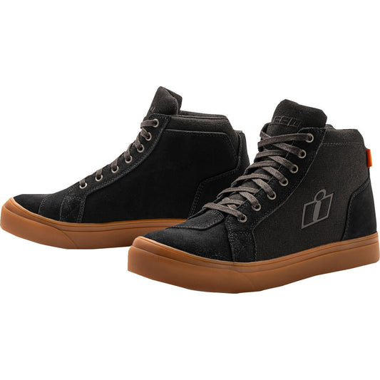 Icon Carga Riding Shoes - Black/Brown