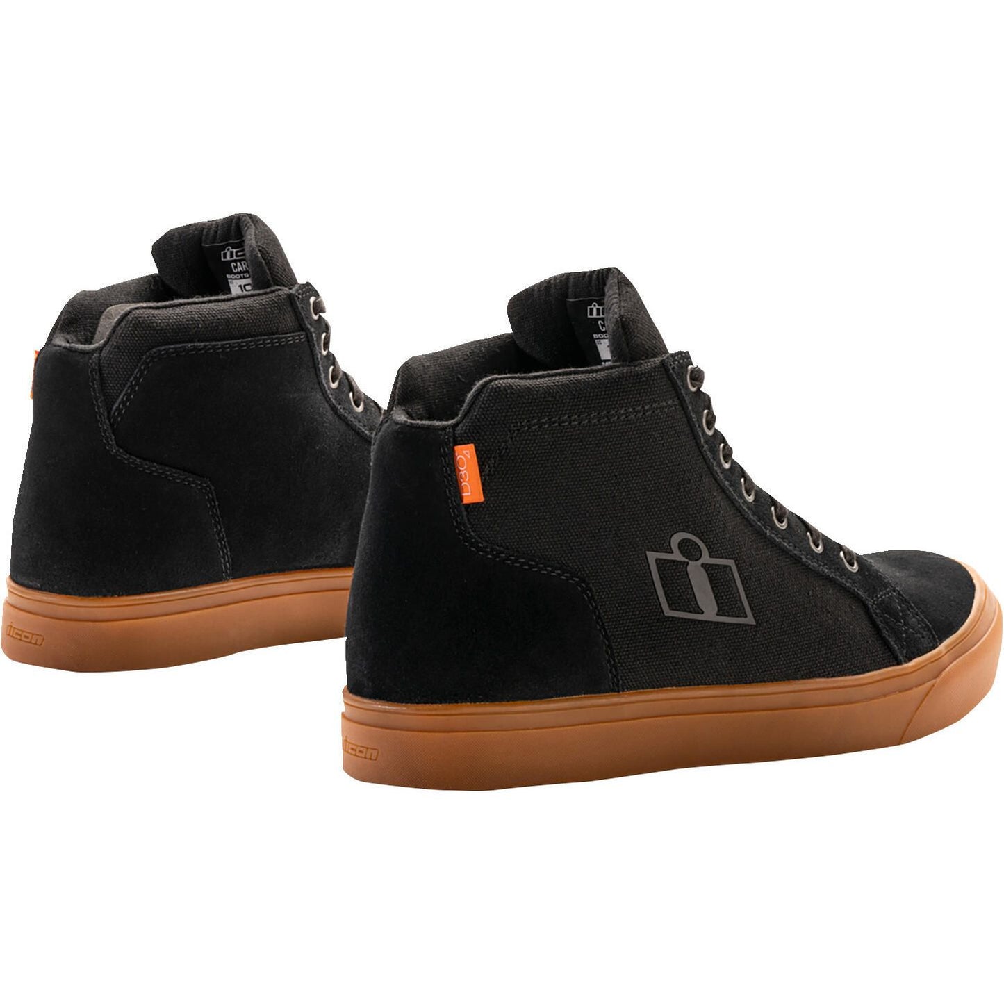 Icon Carga Riding Shoes - Black/Brown