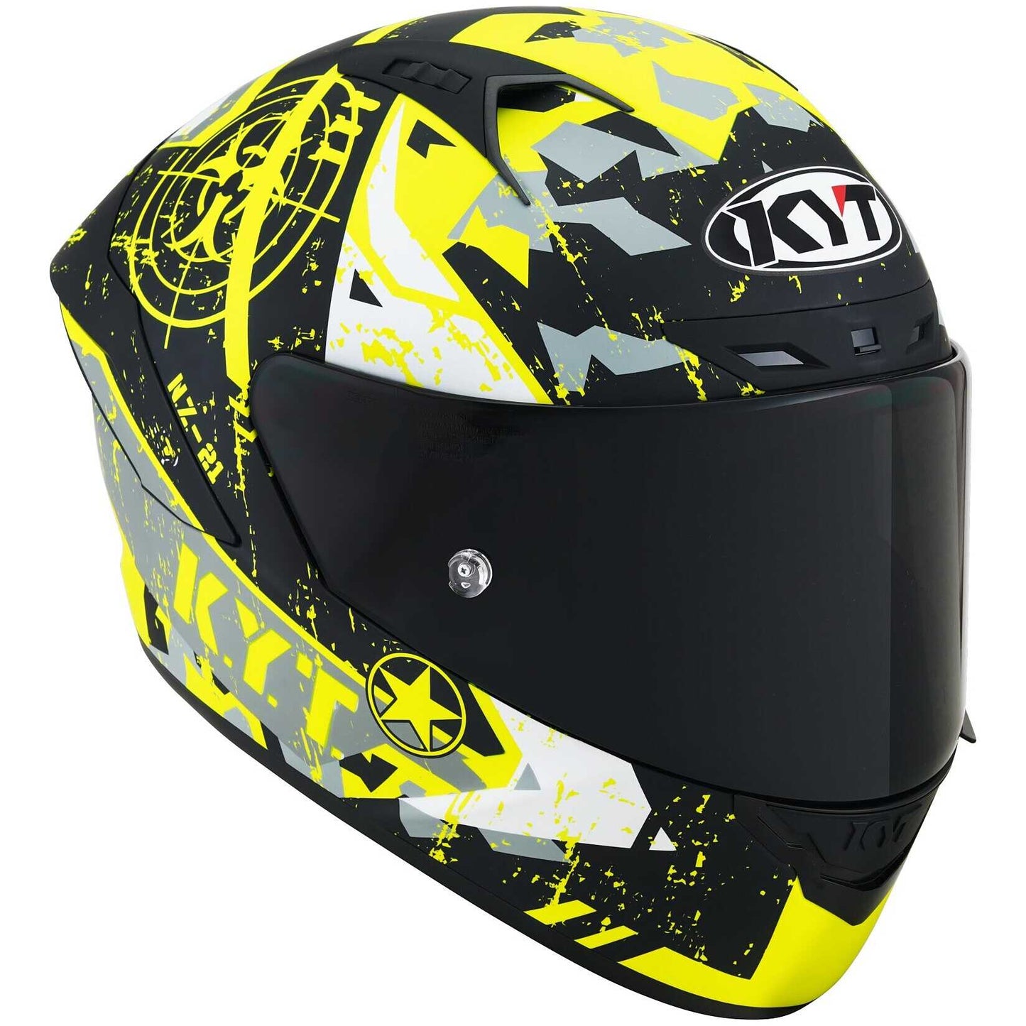 KYT NZ-Race Helmet - Blazing Matt Yellow