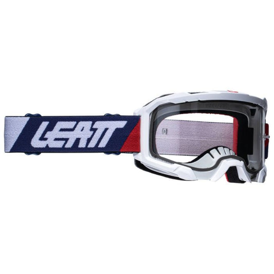 Leatt Moto Velocity 4.5 MX Goggles - Royal With Clear Lense