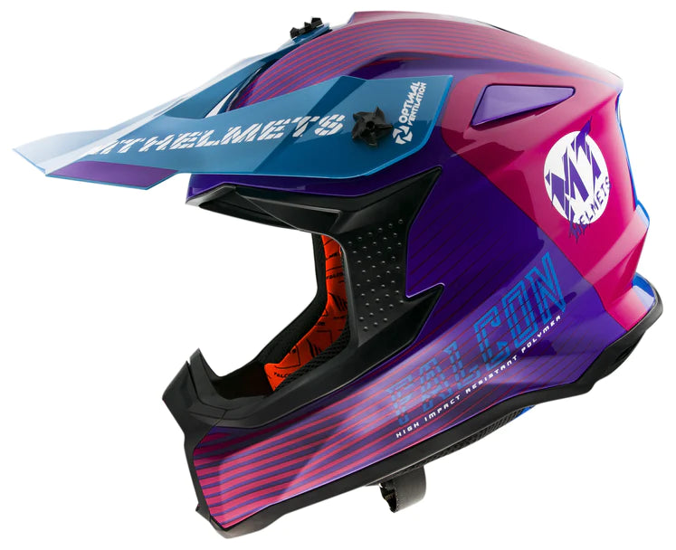 MT Helmets Falcon System MX Helmet - Pink