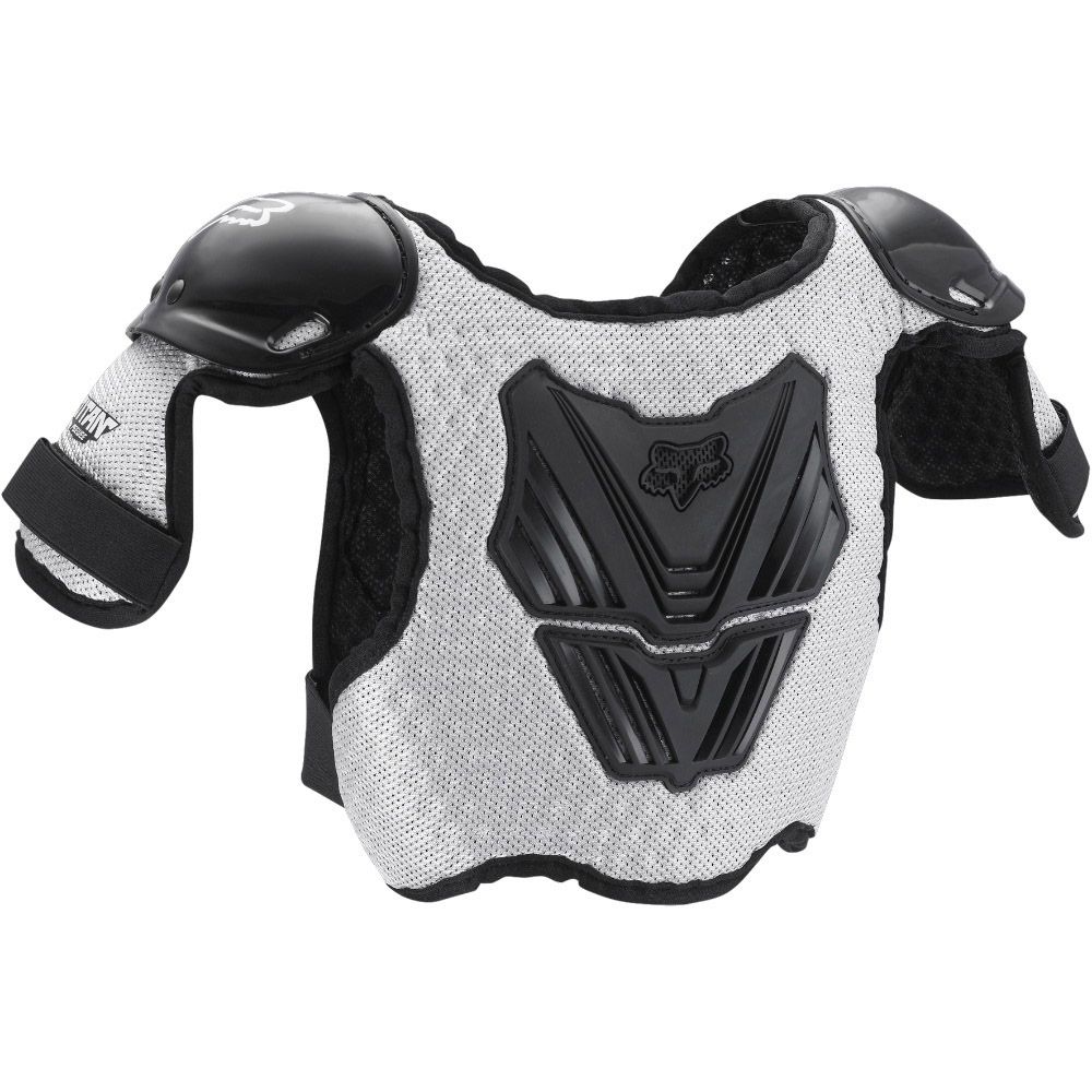 PeeWee Fox Titan Chest Protector - Black/Silver