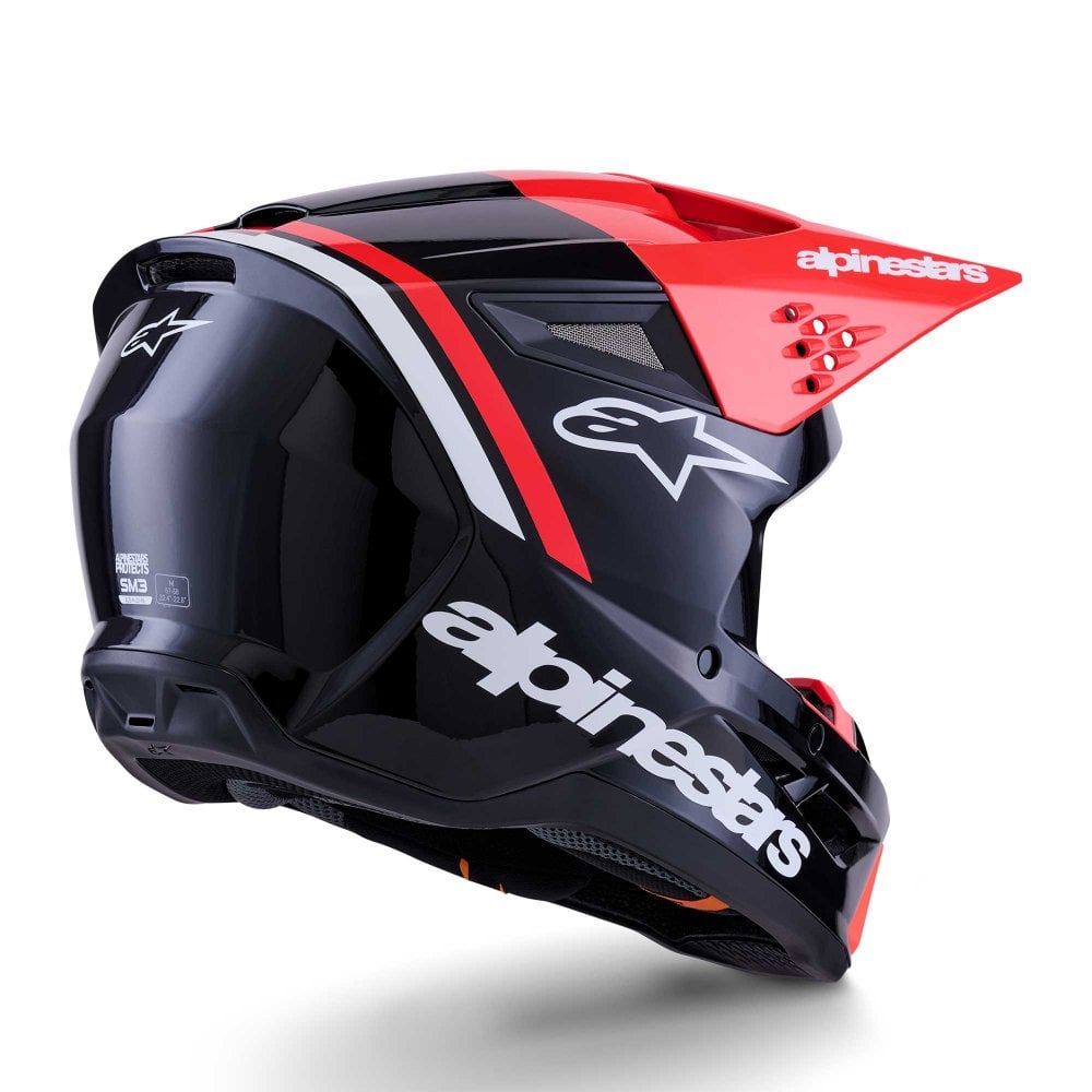 ALPINESTARS HELMET SM3 RADIUM BLK/RED/WH