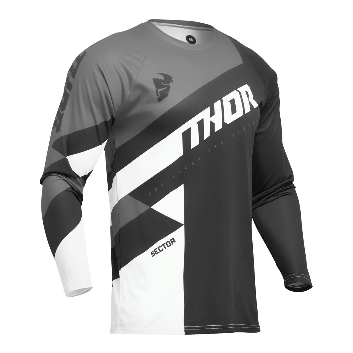 Thor Sector CHKR MX Jersey - Black/Grey
