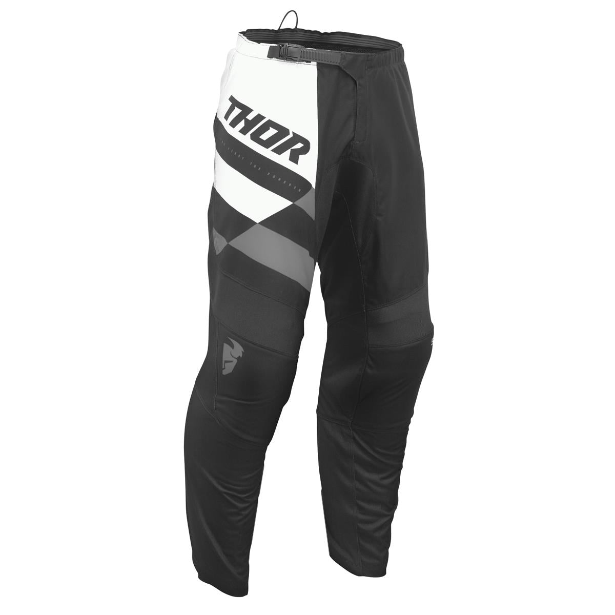 Thor Sector CHKR MX Pant - Black/Grey