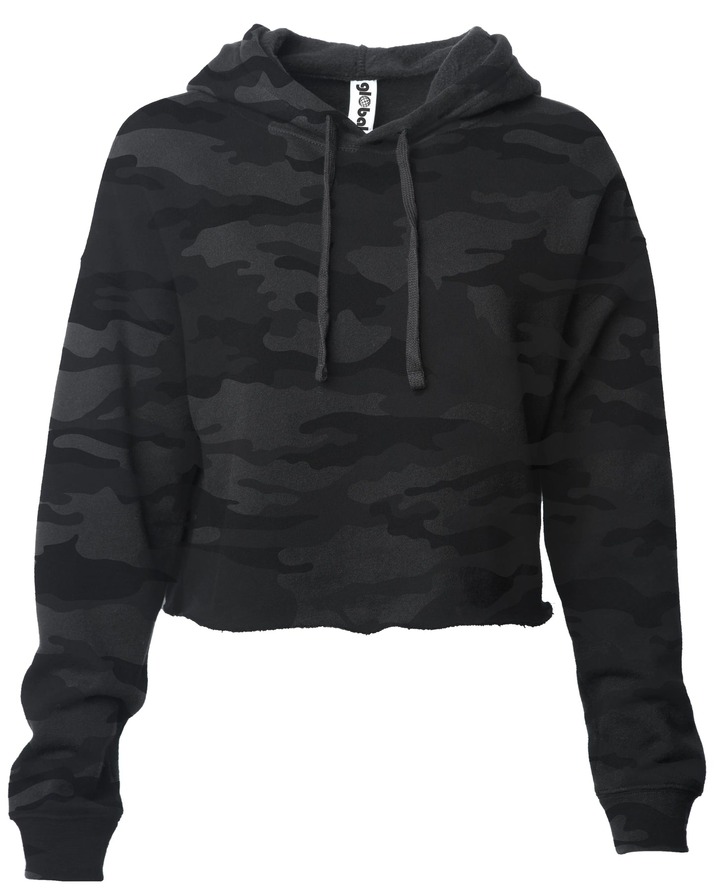 Women's Honda Lightweight Crop Hoodie - Camo/Grey
