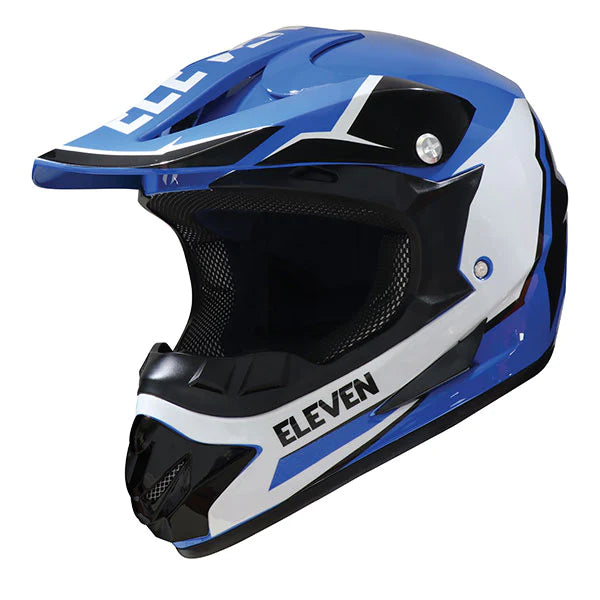 Youth Eleven Raid MX Helmet - Blue