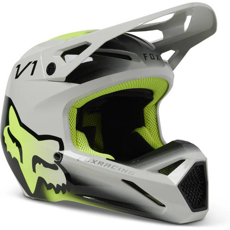 Youth Fox V1 Toxsyk MX Helmet - Steel Gray