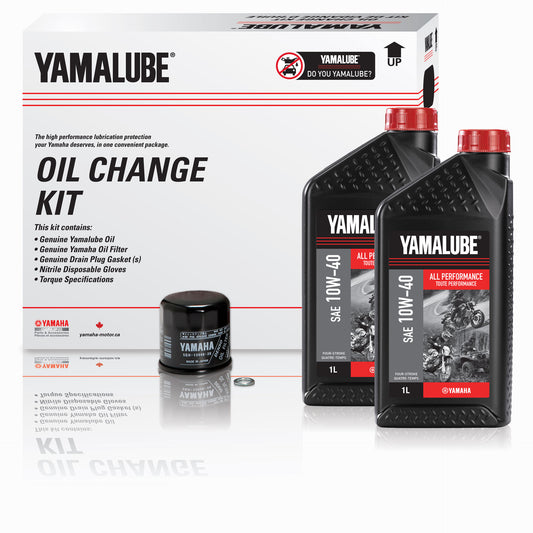 YAMALUBE® 10W-40 ALL PERFORMANCE OIL CHANGE KIT - MC (4 L)