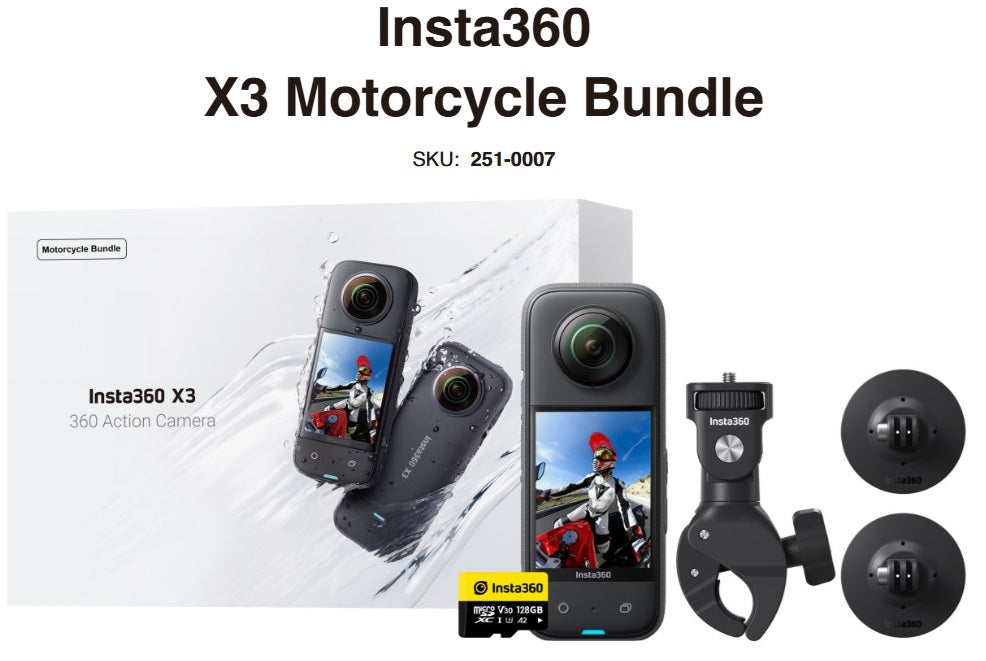 INSTA-360 X3 MOTORCYCLE BUNDLE
