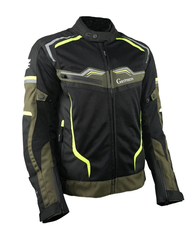 GRYPHON MEN'S TUCSON MESH JACKET OLV/BLK/ORG