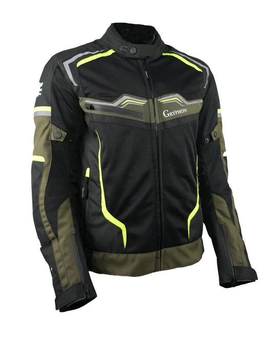 GRYPHON MEN'S TUCSON MESH JACKET OLV/BLK/ORG