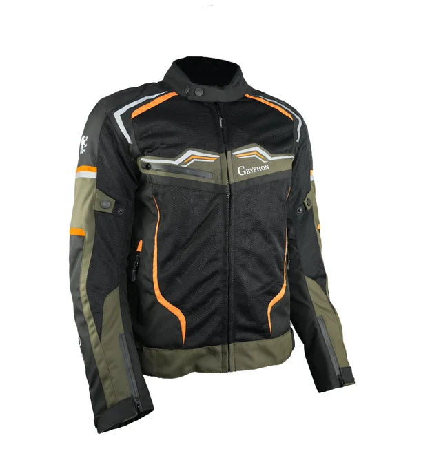 GRYPHON MEN'S TUCSON MESH JACKET OLV/BLK/YEL