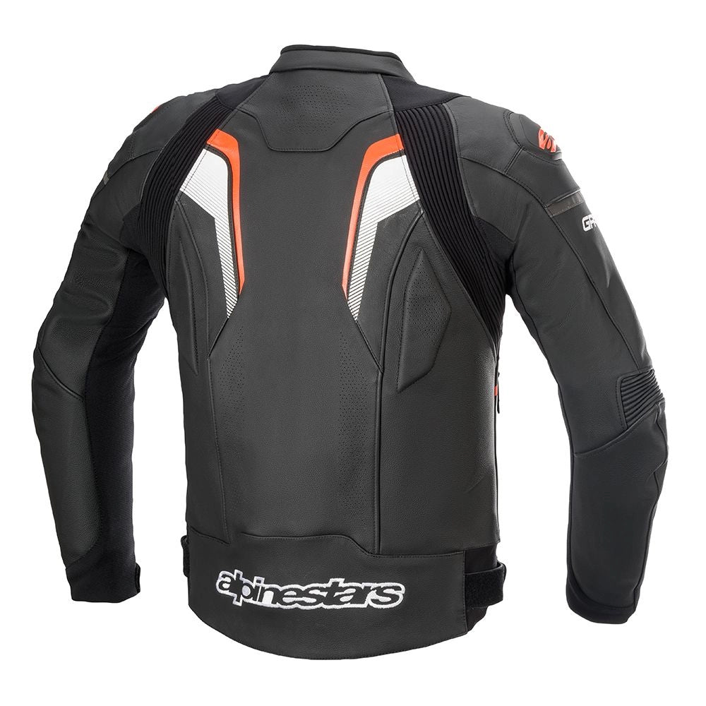 Alpinestars Leather GP+R V3 Jacket - Black/Flo Red