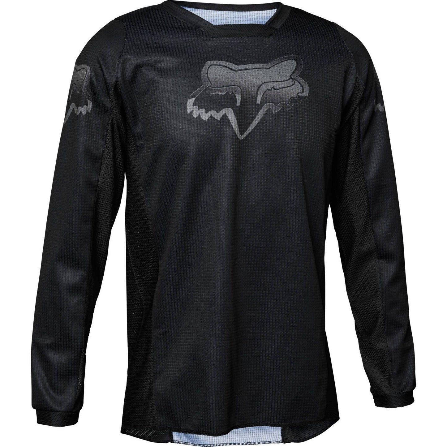 Youth Fox Blackout MX Jersey - Black/Black