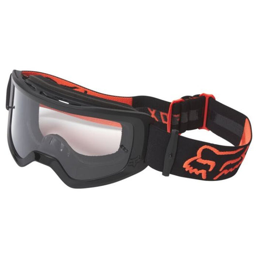 Youth Fox Main Stray MX Goggles - Black/Orange