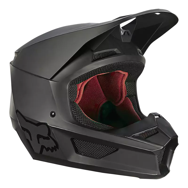 Fox V1 Helmet Matte Black – Clare's Cycle Sports - Main Image
