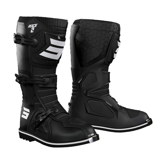 Youth Shot Racing R2K MX Boots - Black