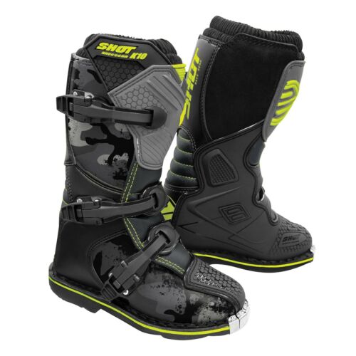 Youth Shot Racing R2K MX Boots - Camo