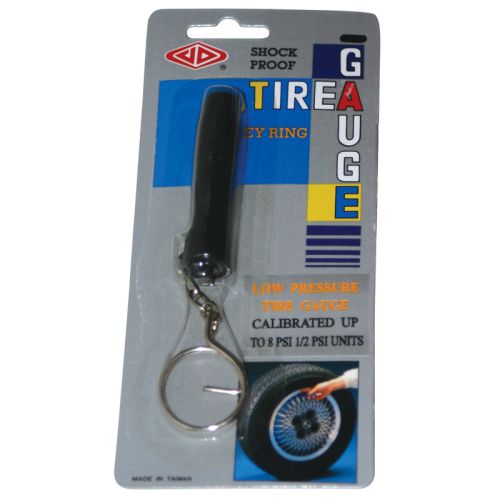 LOW PRESSURE TIRE GAUGE KEYCHAIN 1-8psi