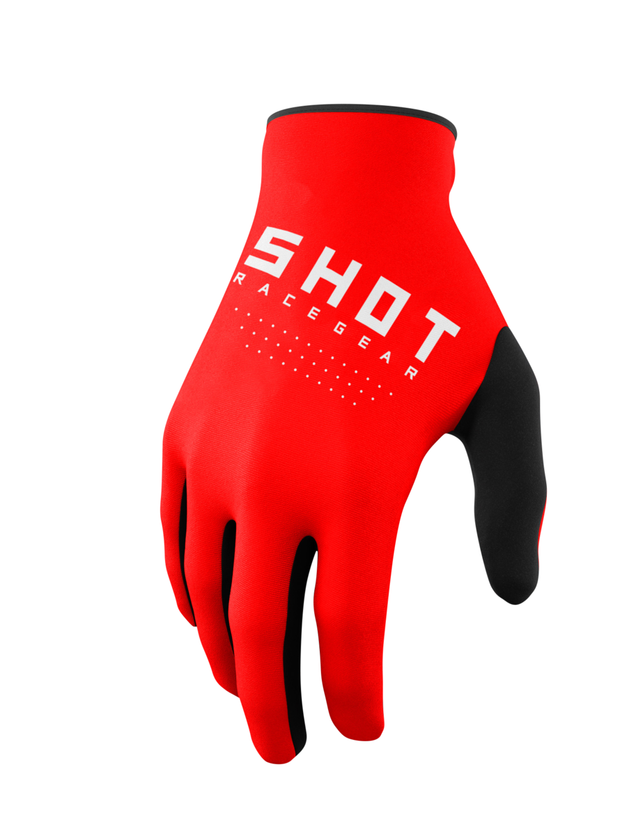 SHOT RAW BURST GLOVE RED