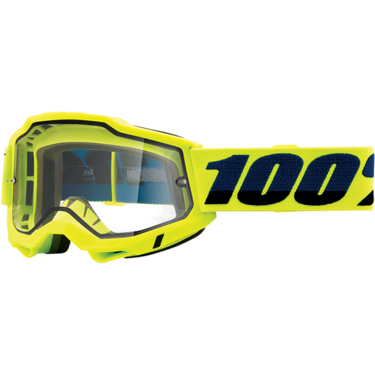 ACCURI 2 ENDURO MOTO GOGGLE YELLOW - CLEAR DUAL LENS