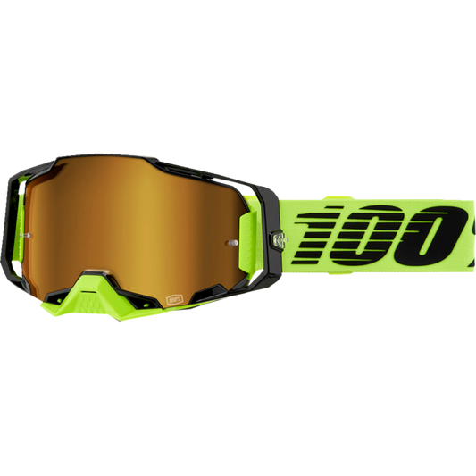 ARMEGA GOGGLE NEON YELLOW - MIRROR GOLD LENS