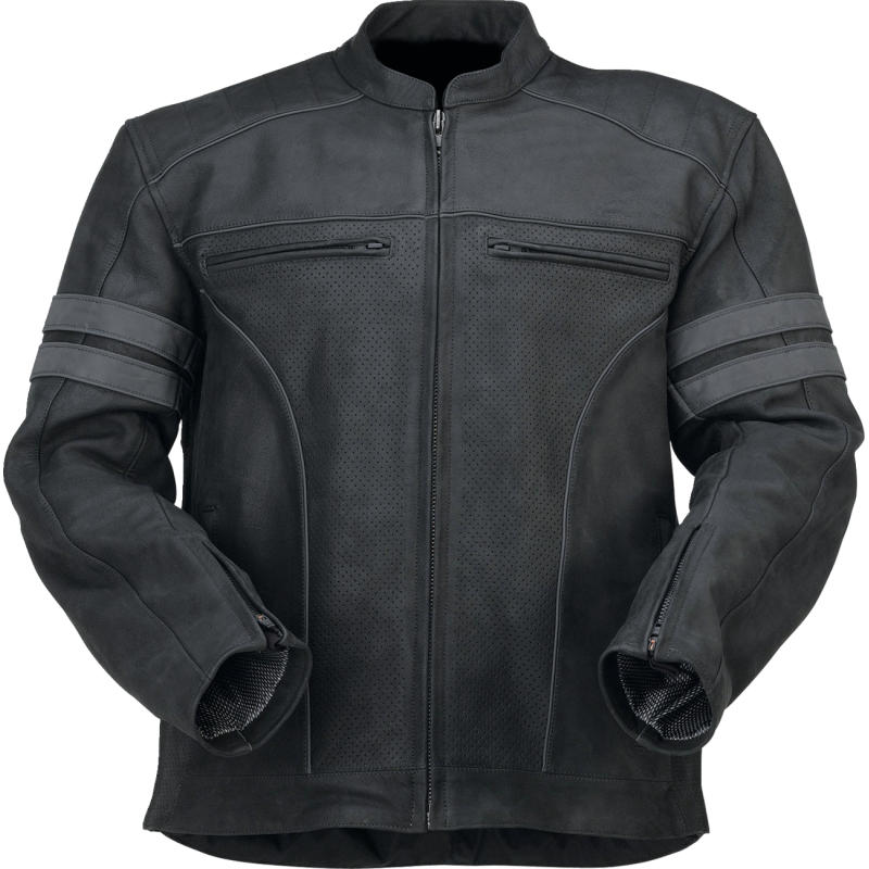 Z1R Remedy Leather Jacket - Black