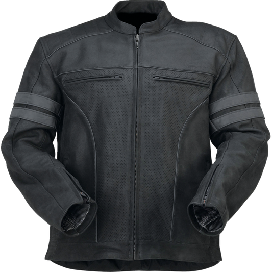 Z1R Remedy Leather Jacket - Black