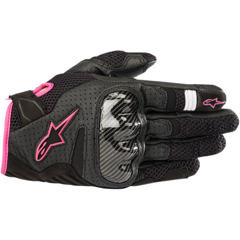 Women's Alpinestars 4W SMX1 AIR-2 Gloves - Black/Pink