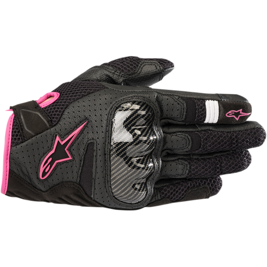 Women's Alpinestars 4W SMX1 AIR-2 Gloves - Black/Pink