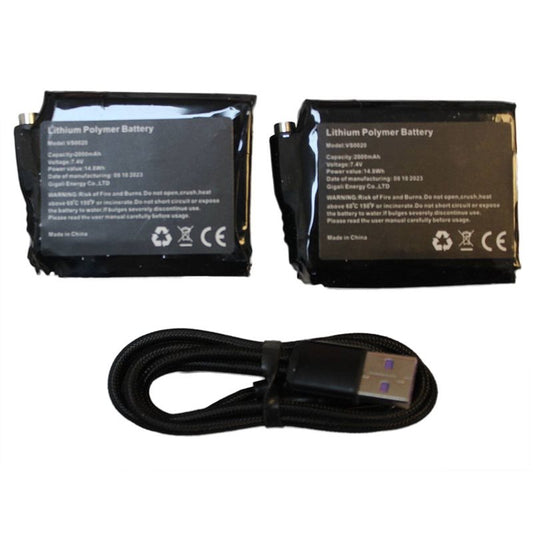 Heated Glove Battery set & charger Cable Paragon Battery Pack