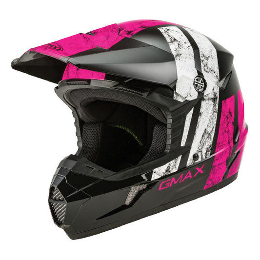 MX46Y DOM BK/PNK/WHT YTH LG